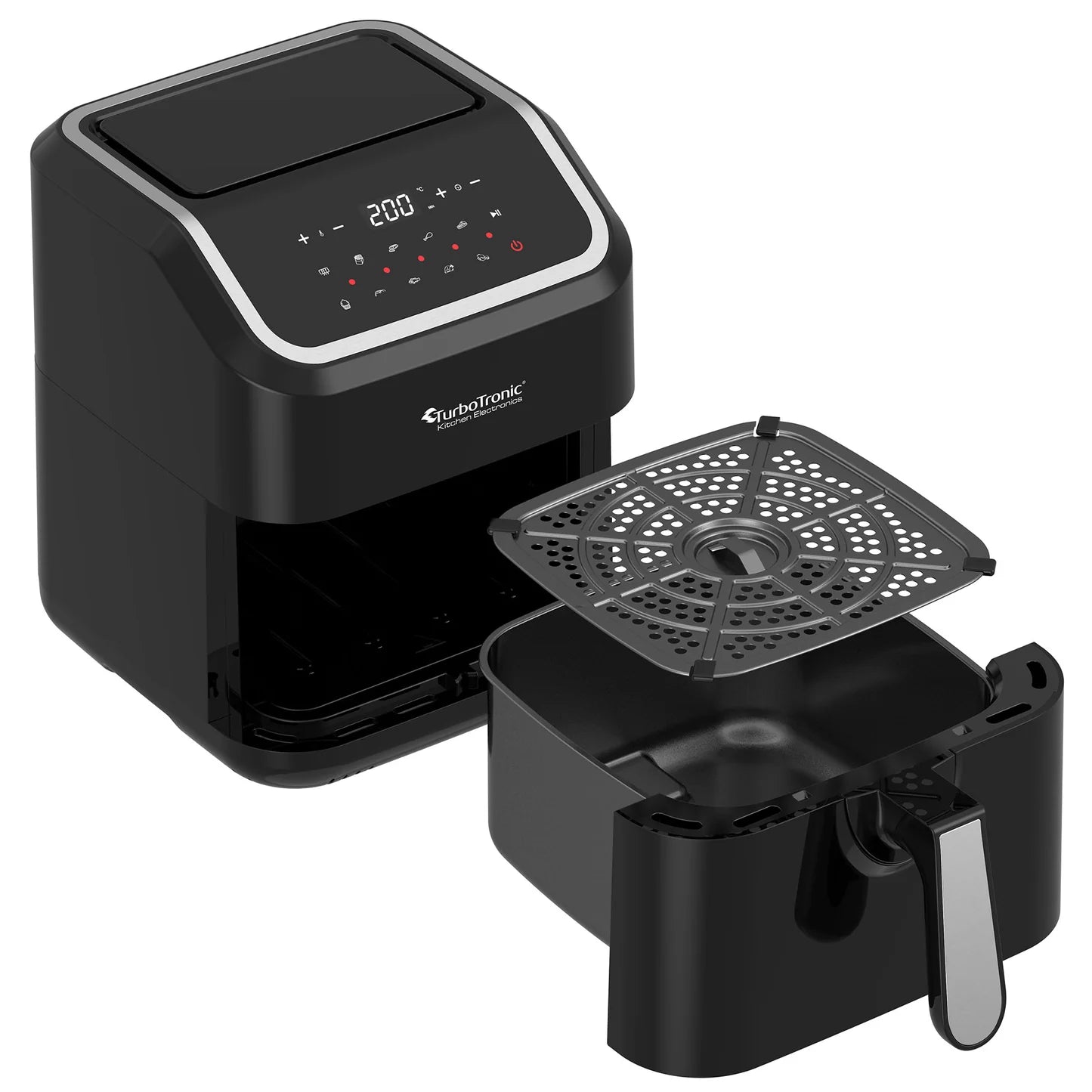 Airfryer - Turbotronic - AF12 - Musta